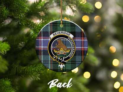 Beveridge Clan Crest Ornament Back Side Decorative product
