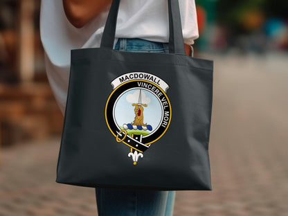 Macdowall Clan Crest Tote Bags - Celtic Ancestry Gifts