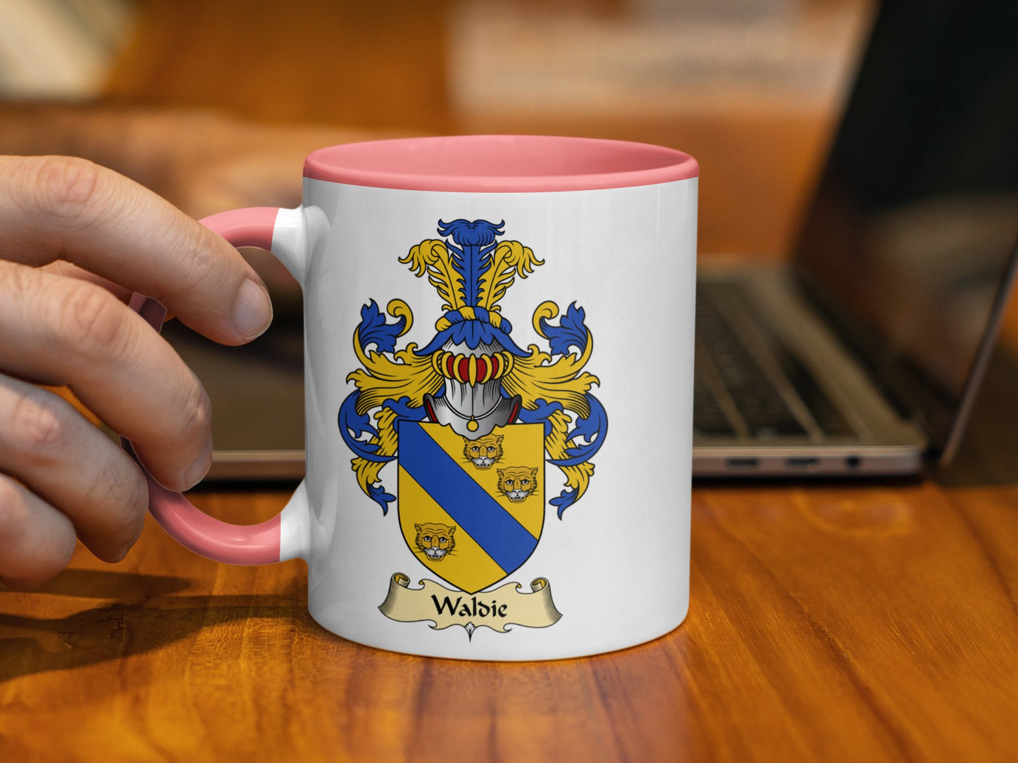 Wabic Scottish Family Crest Coat of Arms Mug - Living Stone Gifts