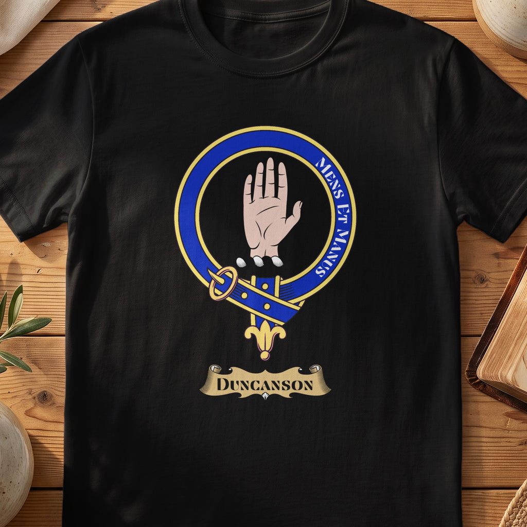 Duncanson Scottish clan crest T-shirt in black