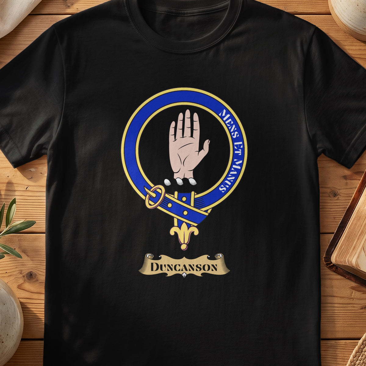 Duncanson Scottish clan crest T-shirt in black