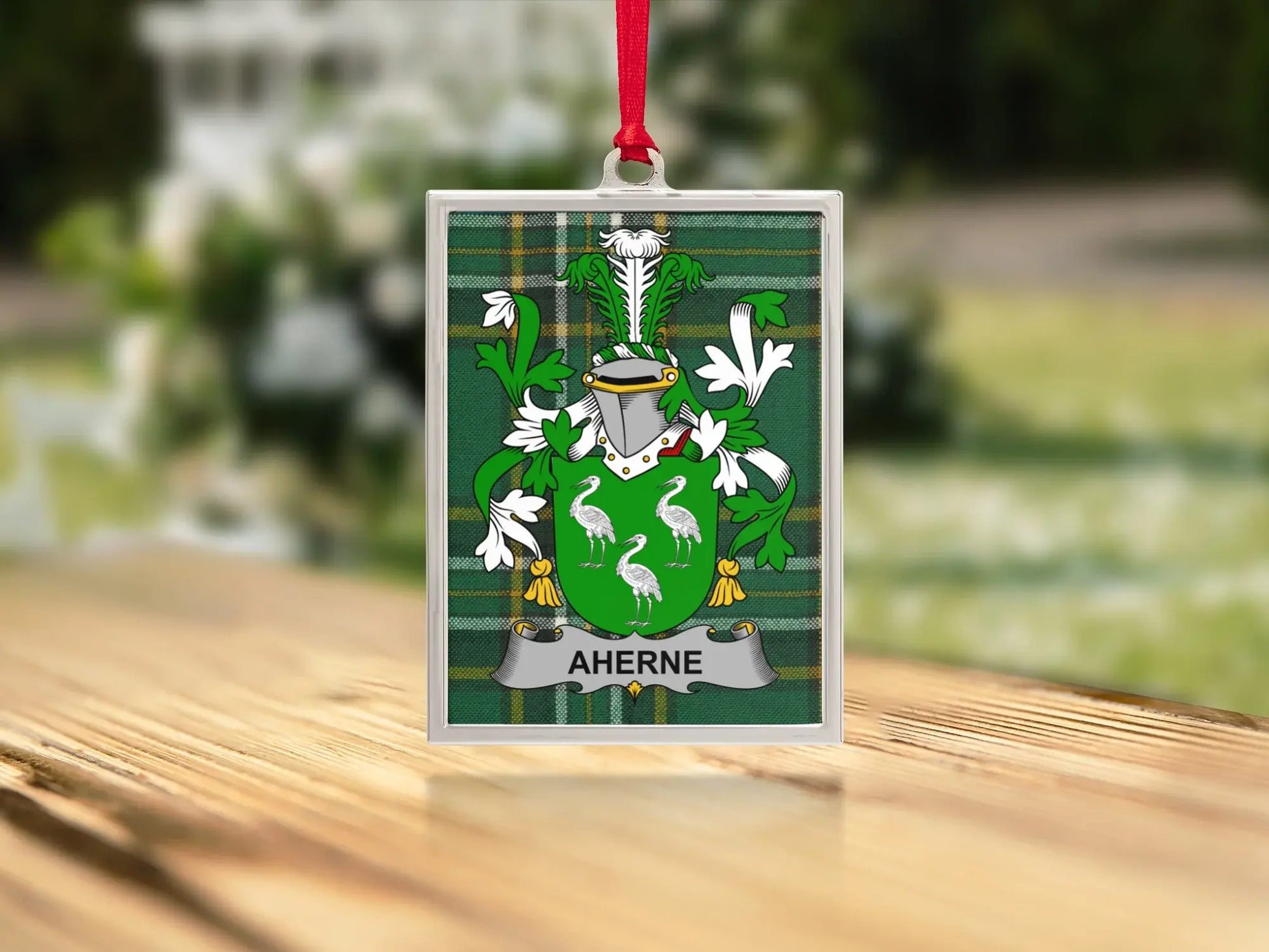 Aherne Family Crest Design Custom Ornament product