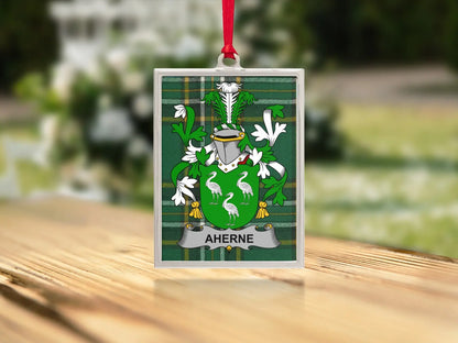 Aherne Family Crest Design Custom Ornament product