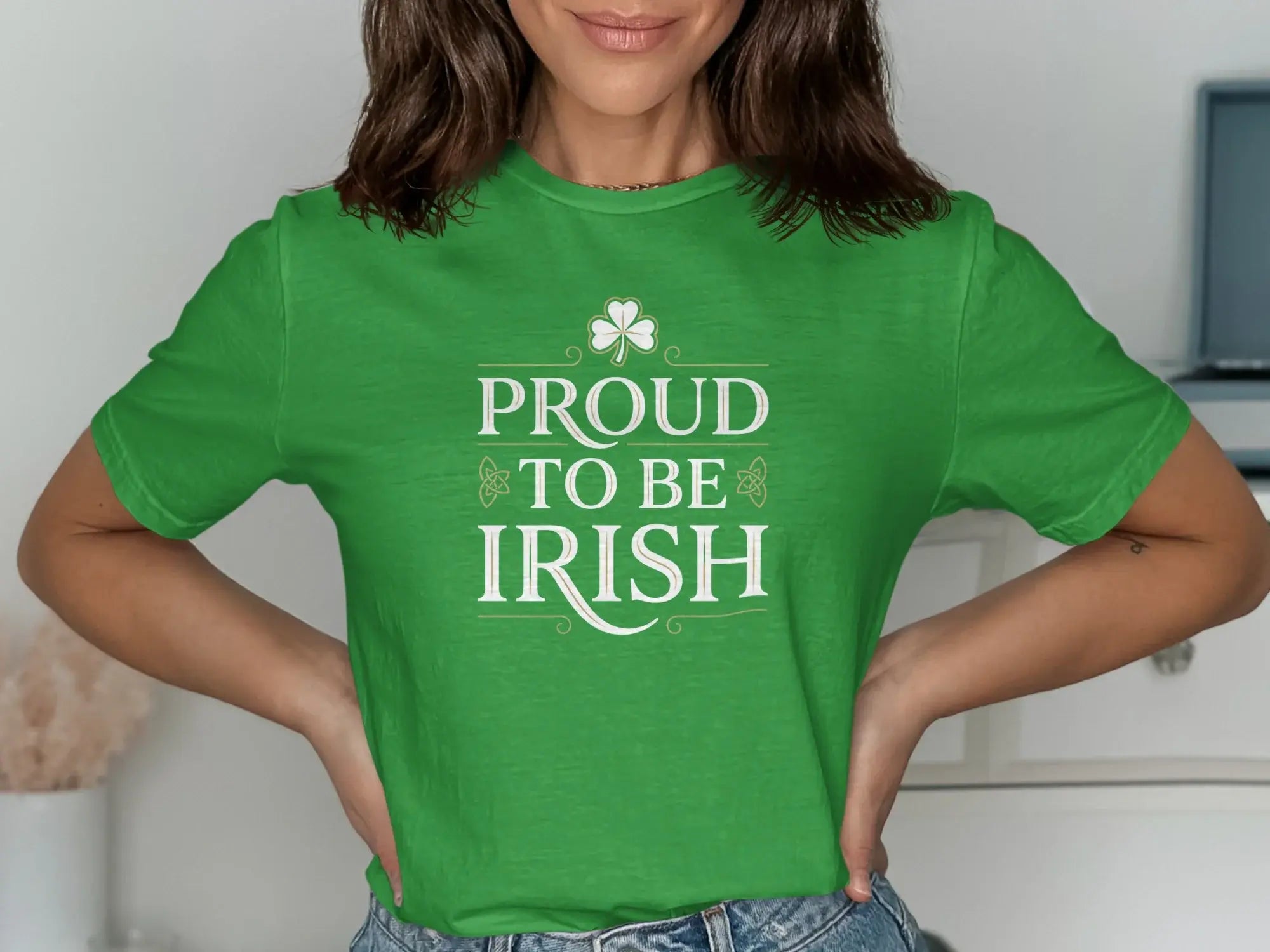 Proud to Be Irish Green Graphic T-shirt