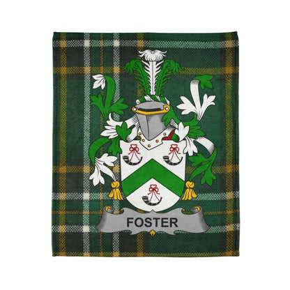 Foster Family Crest Green Tartan Plaid Blanket product