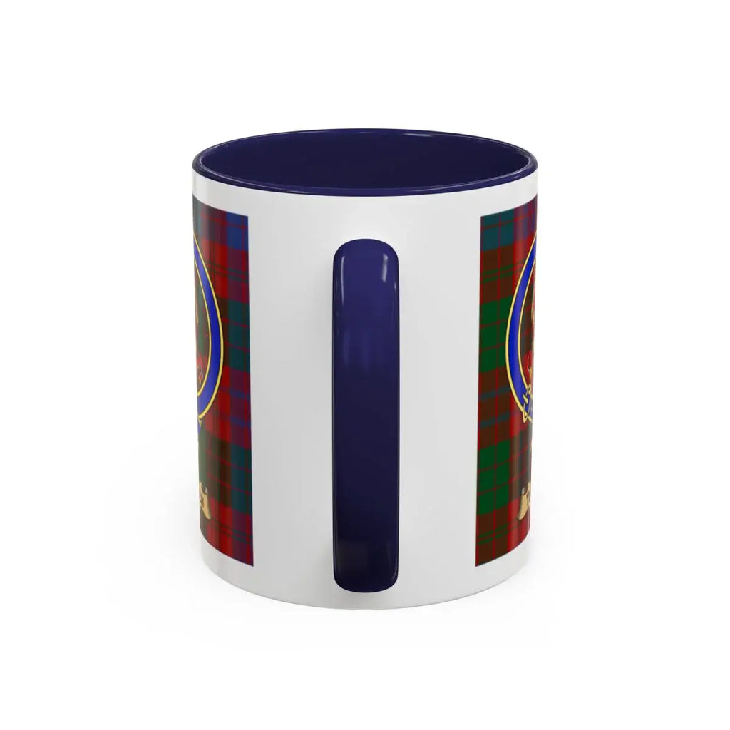 Tulloch clan crest mug shown in 11 oz and 15 oz sizes