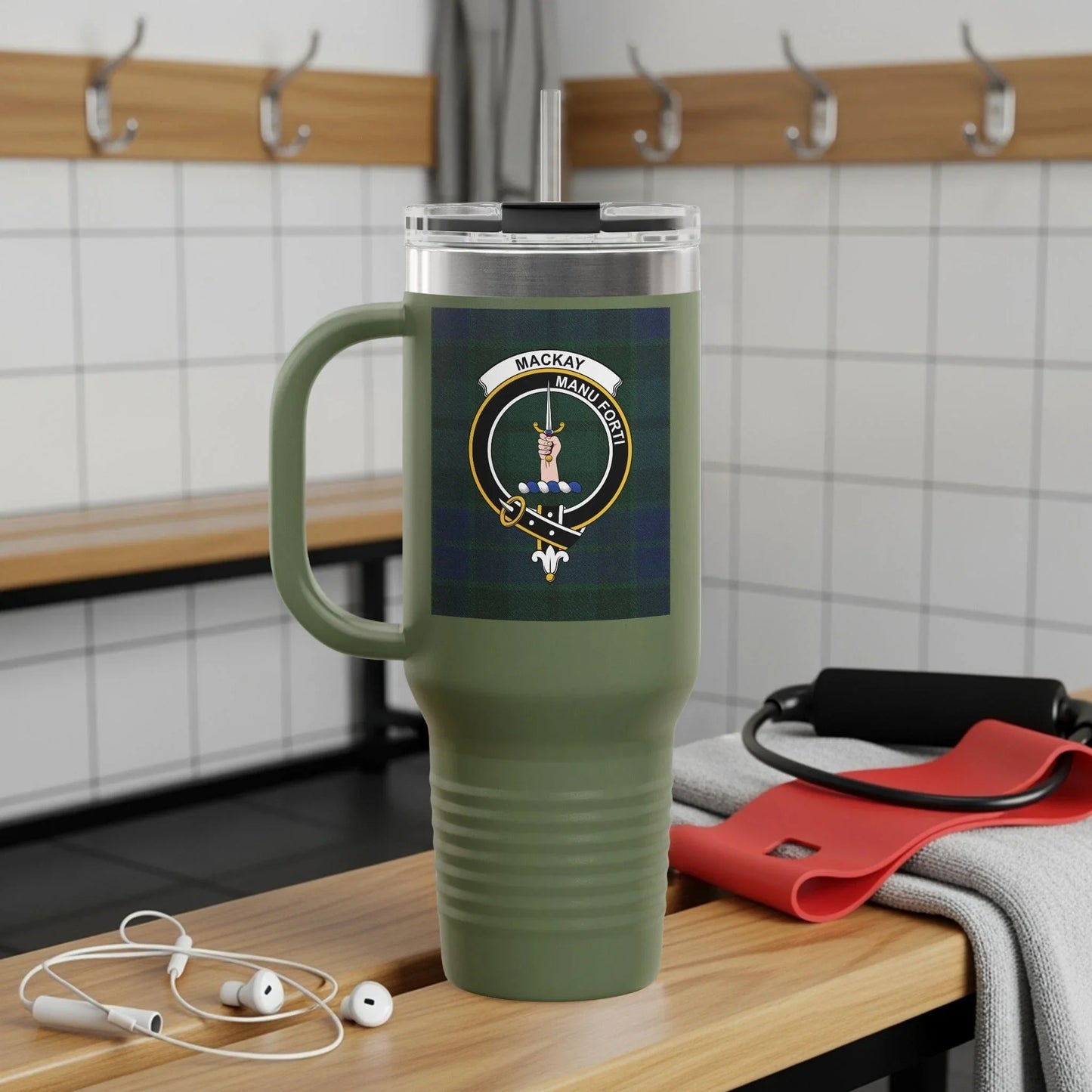 Mackay Warrior Peace Symbol Embroidered Mug product