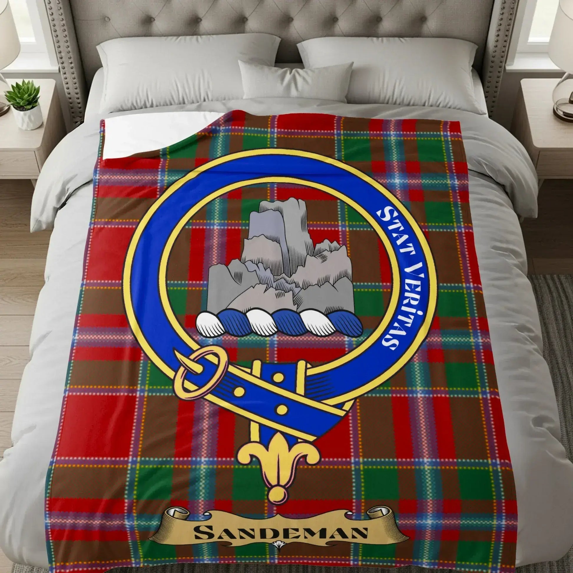 Custom Sandeman Tartan Blanket Perfect Family Product