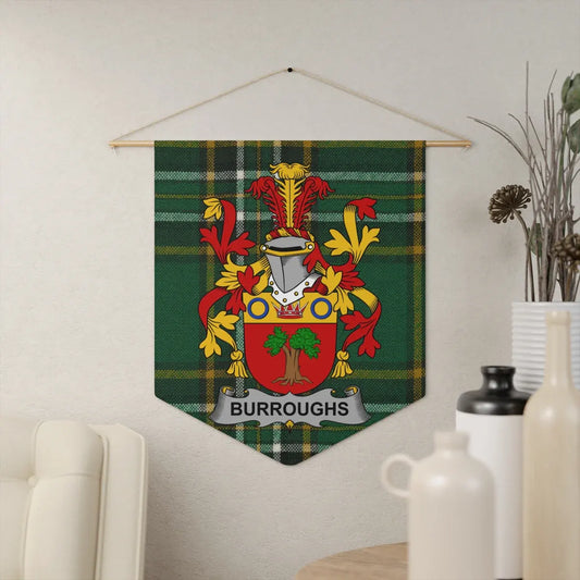 Burroughs Tartan Plaid Family Crest Wall Art product