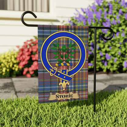 Festive Plaid Garden Flag with Colorful Design product