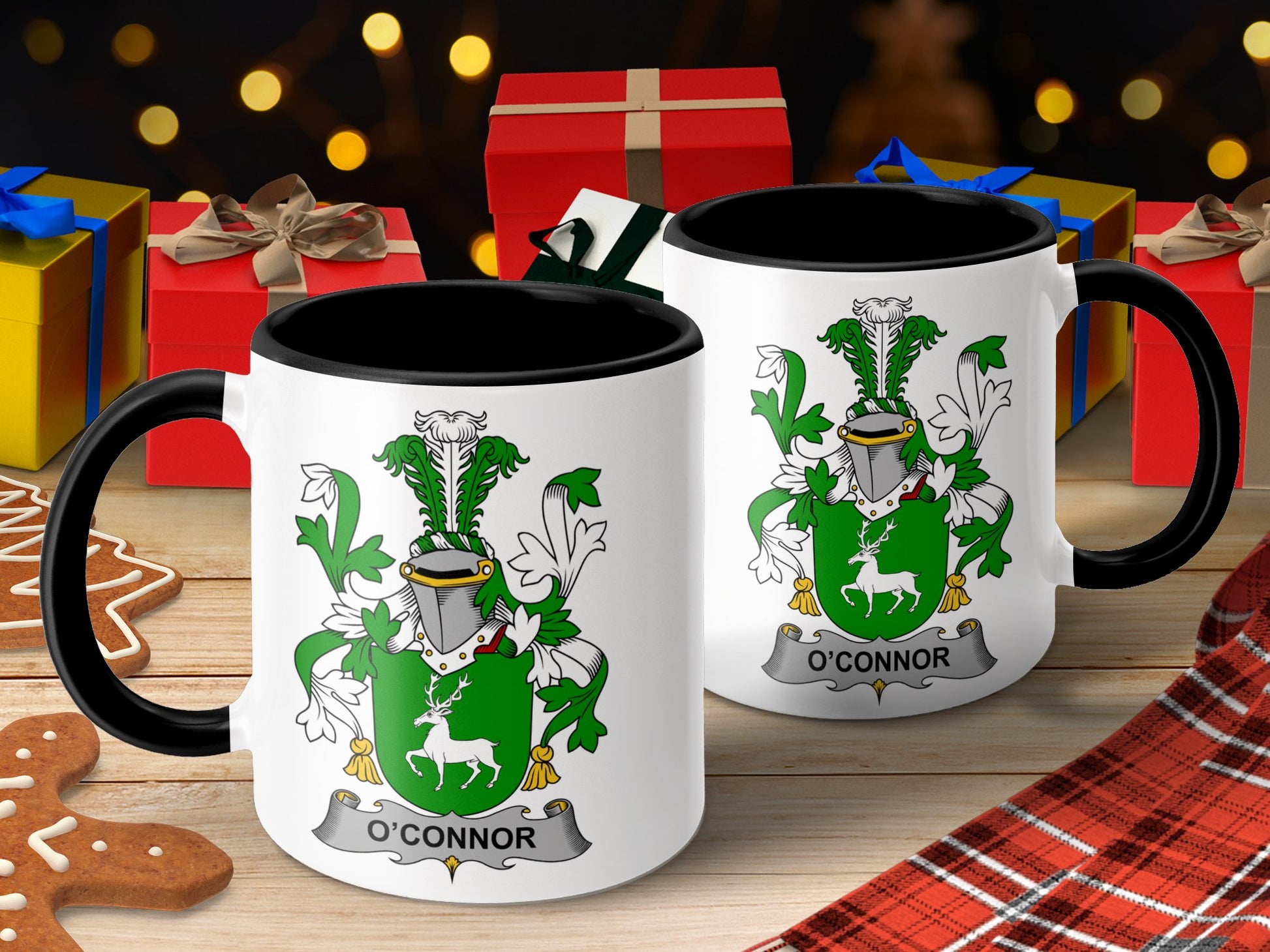 O'Connor Surname Irish Family Coat of Arms Mug - Living Stone Gifts