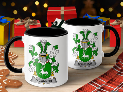 O'Connor Surname Irish Family Coat of Arms Mug - Living Stone Gifts