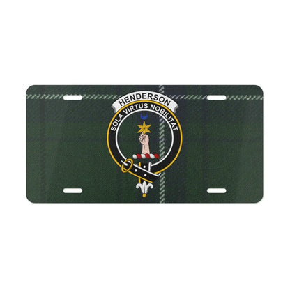 Sola Virtus Nobilitat Henderson Crest License Plate product
