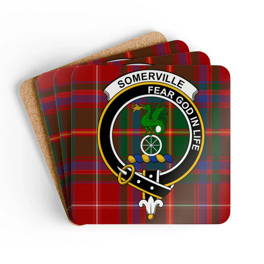 Somerville Fear God In Life Clan Crest Coaster product