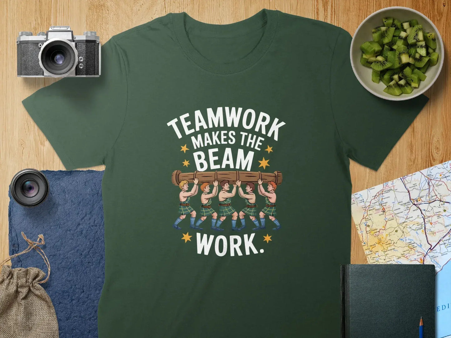 Teamwork Makes The Beam Work Graphic T-Shirt product