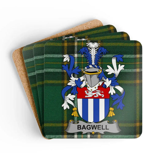 Bagwell Family Crest Design Printed Coaster product