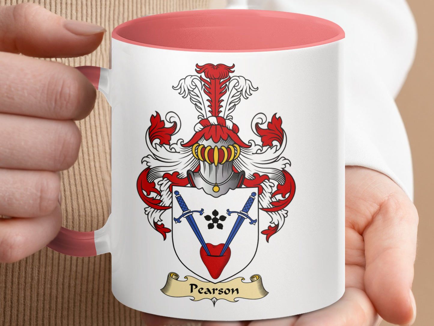 Scottish Clan Surname Pearson Coat of Arms Mug - Living Stone Gifts