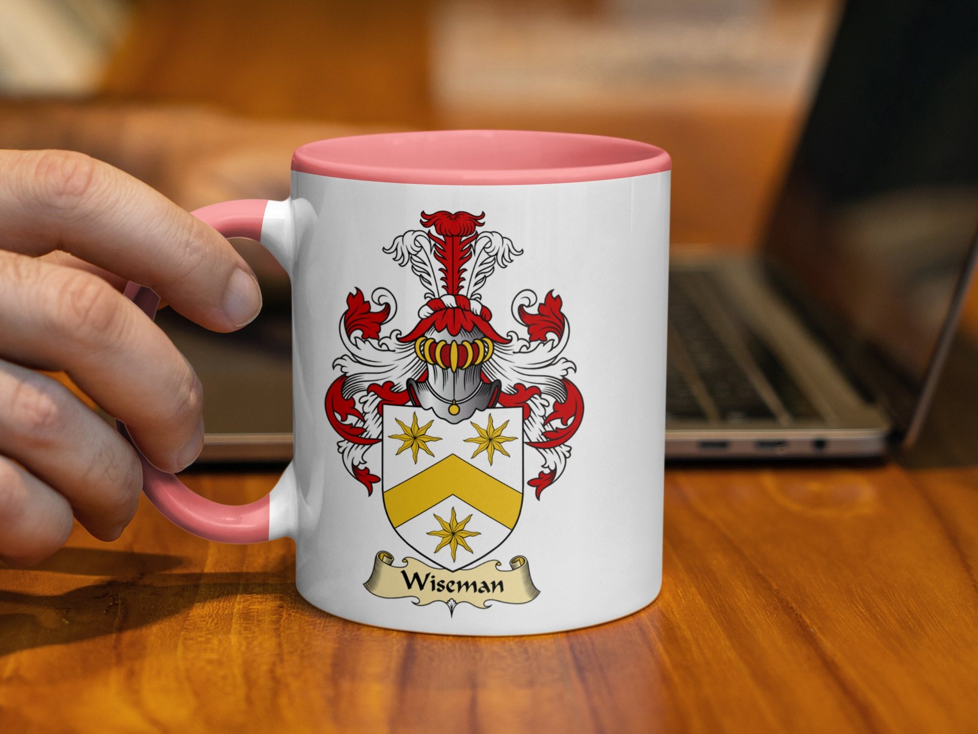 Wiseman Scottish Coat of Arms Mug - Living Stone Gifts