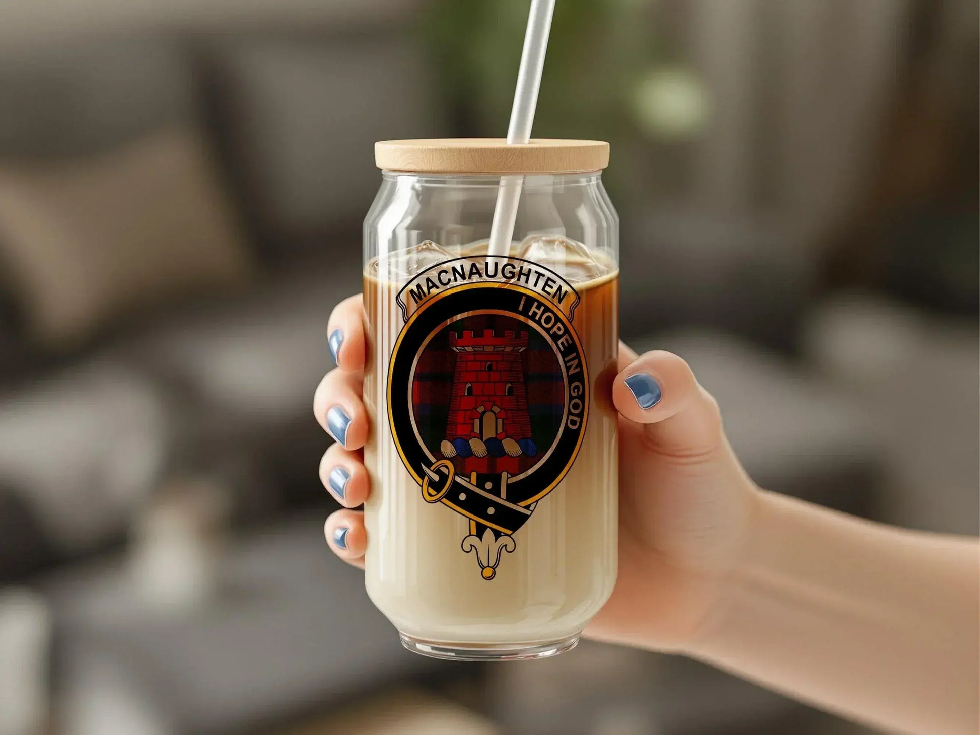 MacNaughten Modern Clan Crest Glass Cup product