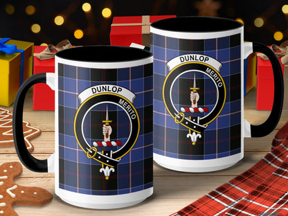 Dunlop Merito Scottish Tartan Crest Mug - Living Stone Gifts