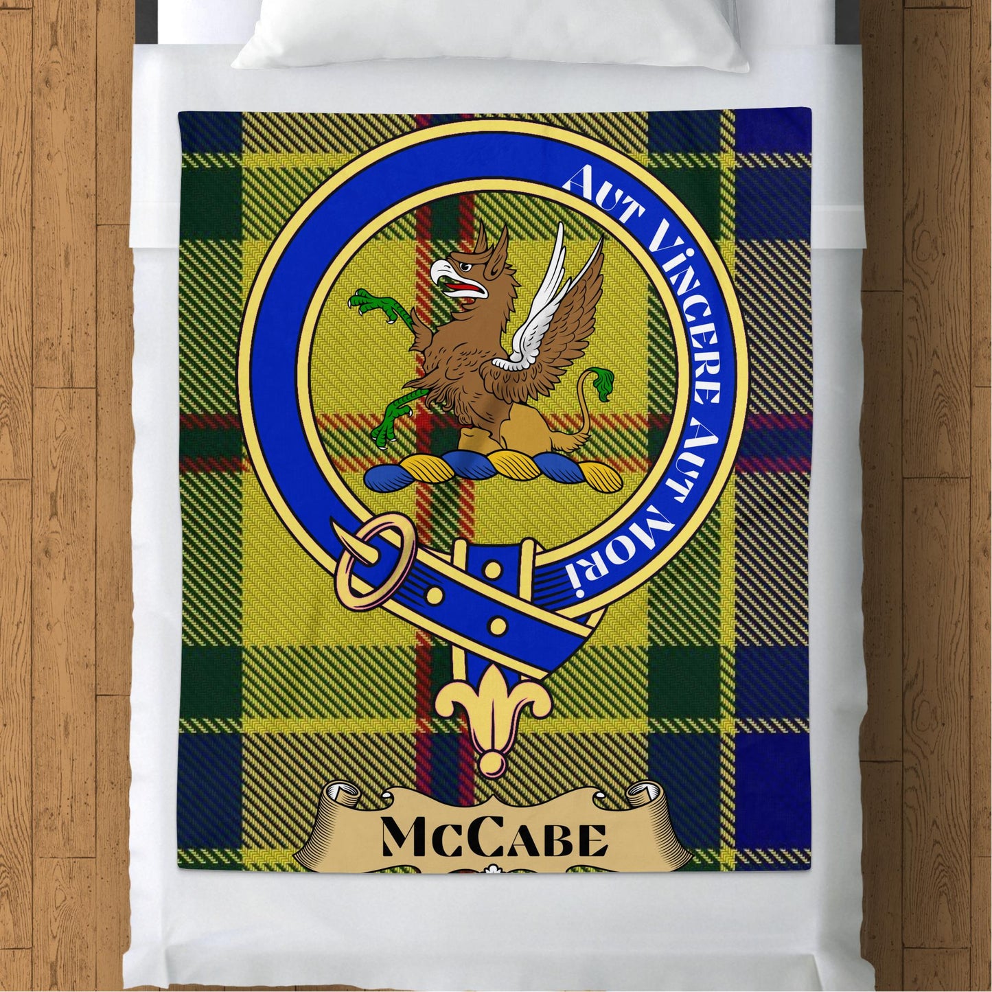 Scottish Clan McCabe Tartan Throw Blanket - Living Stone Gifts