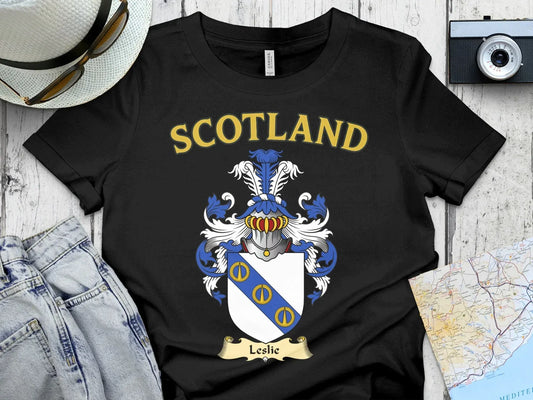 Scotland Leslie Family Crest heritage print product