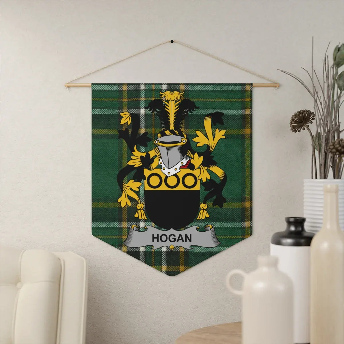 Custom Hogan Family Crest Wall Hanging Product