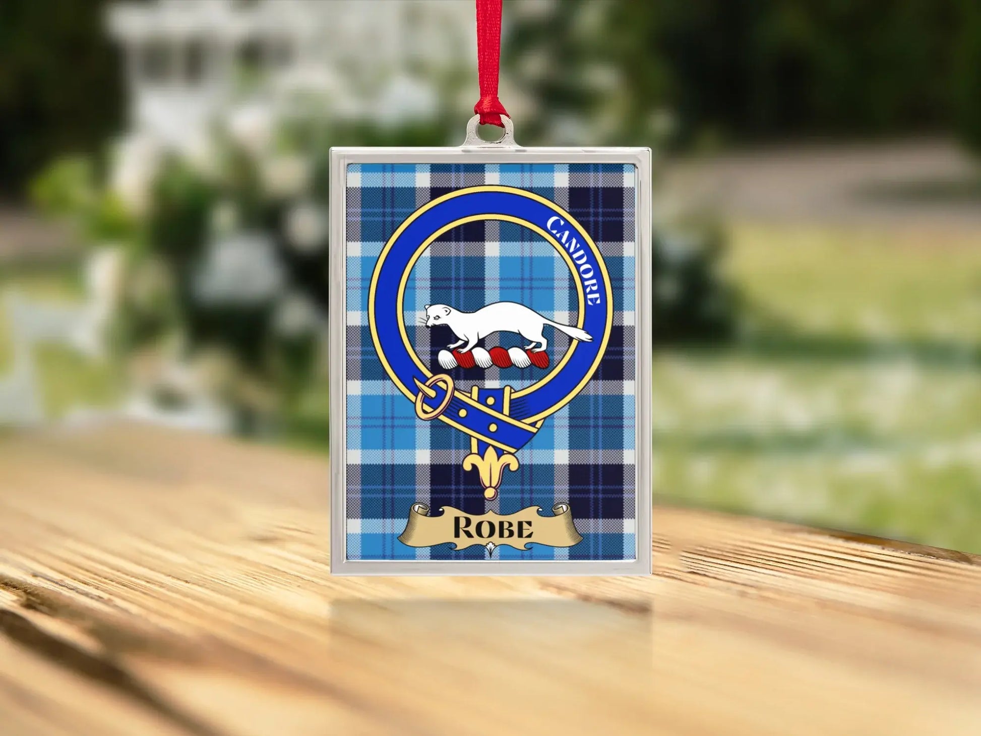 Cawdor Clan Crest Tartan Robe Authenticity Tag product