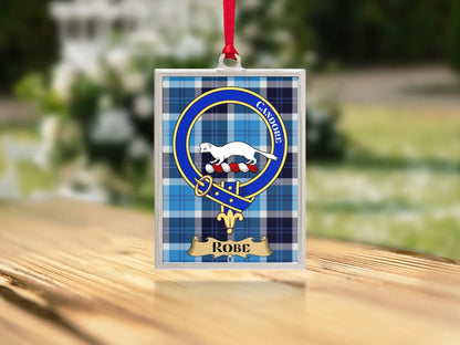 Cawdor Clan Crest Tartan Robe Authenticity Tag product
