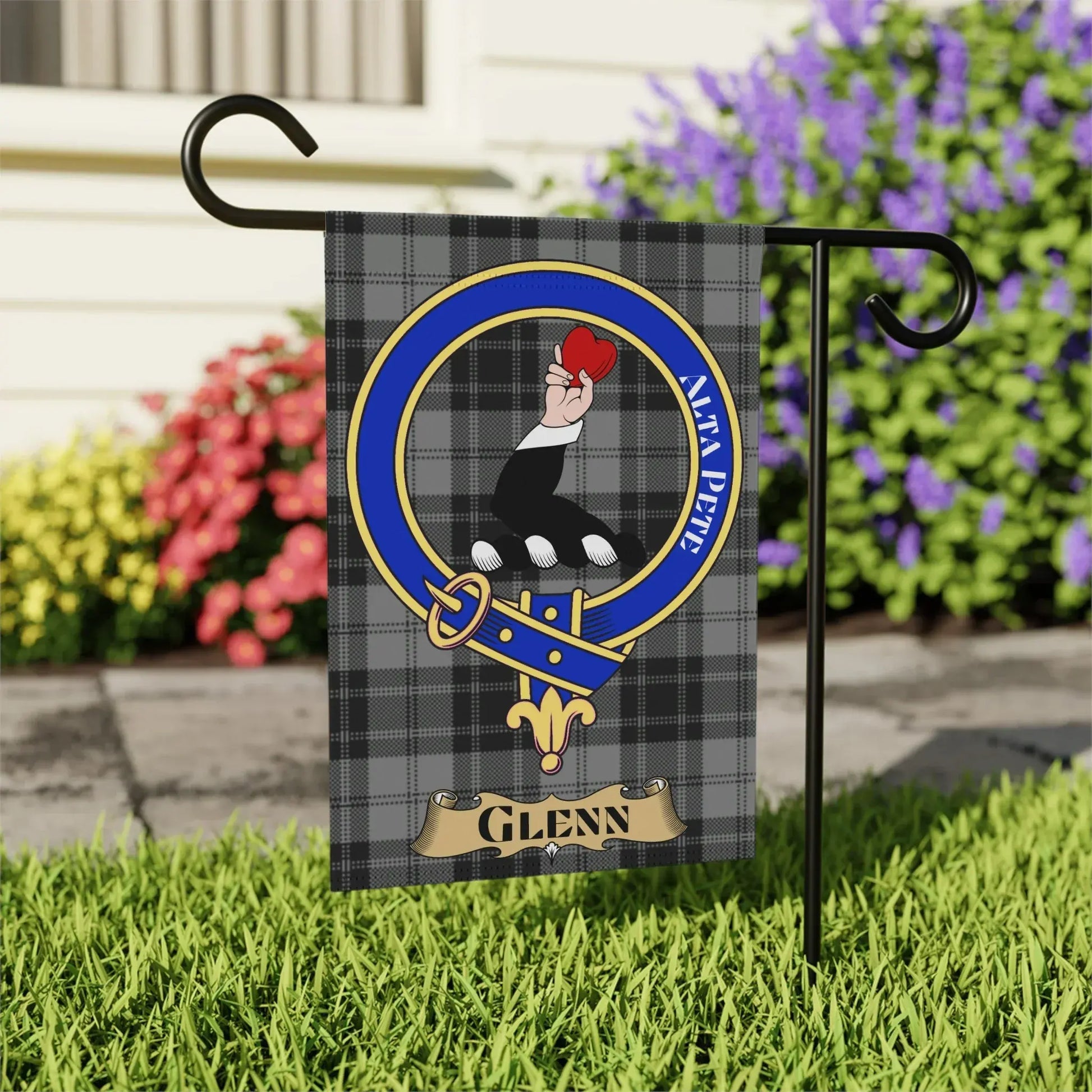 Personalized Glenn Family Crest Garden Flag product