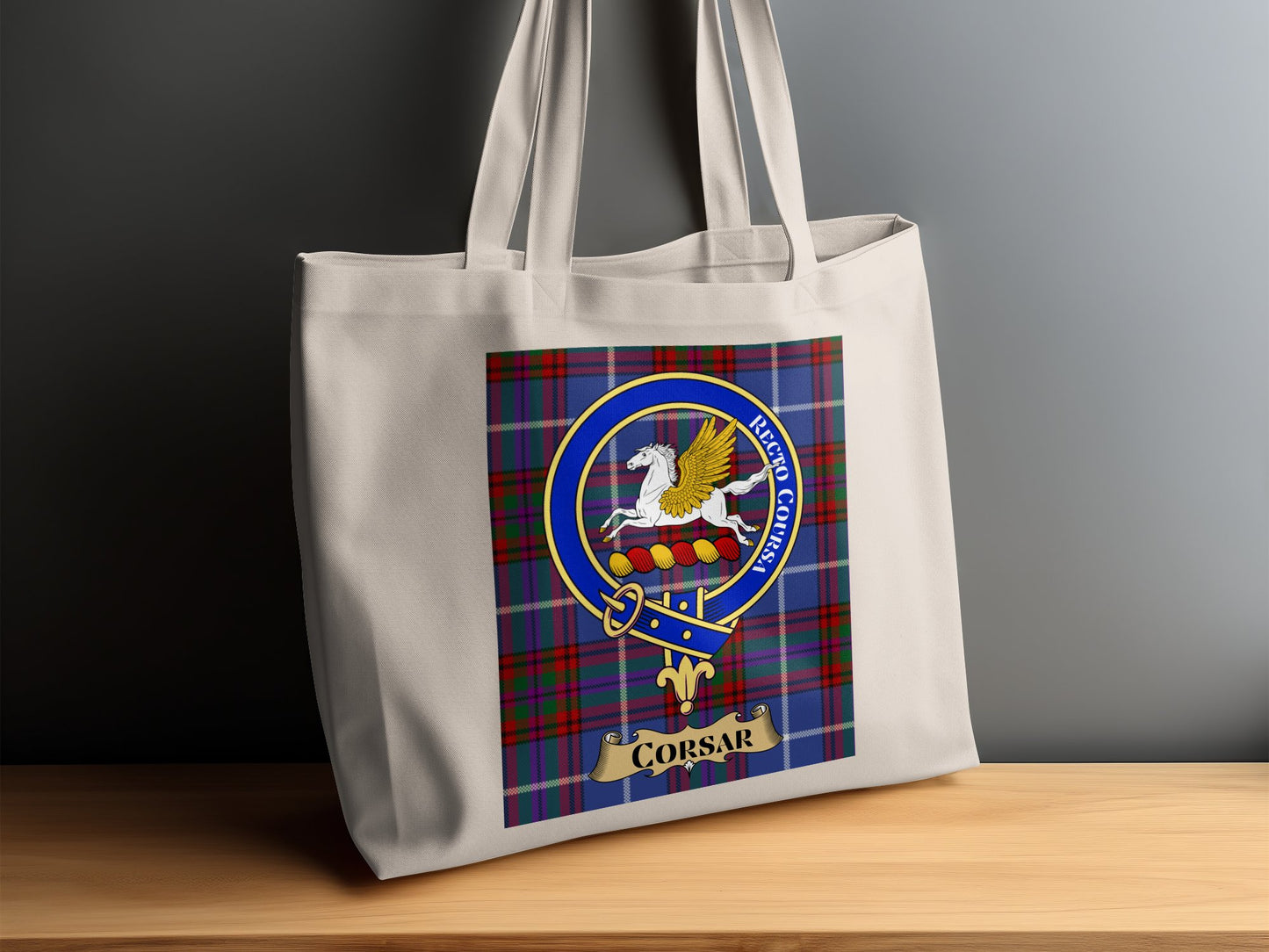 Corsar Recto Corsa Scottish Tartan Tote Bag - Living Stone Gifts