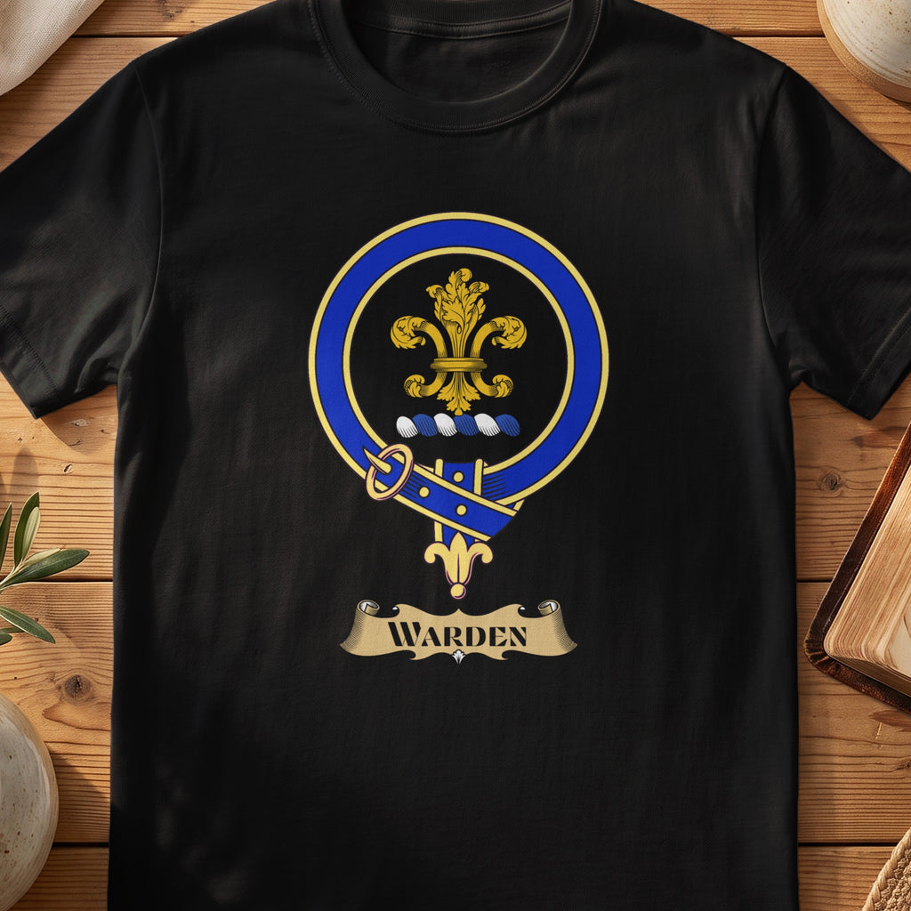 Warden Scottish clan crest T-shirt in Black