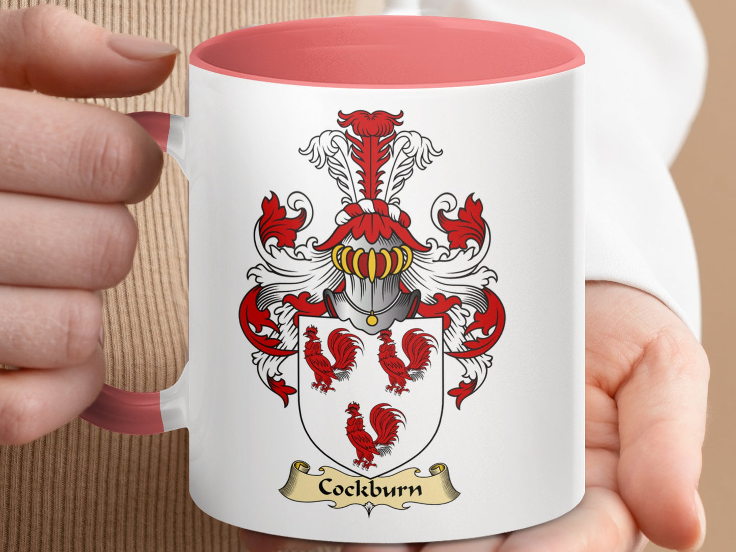 Cockburn Scottish Clan Heritage Coat of Arms Mug - Living Stone Gifts