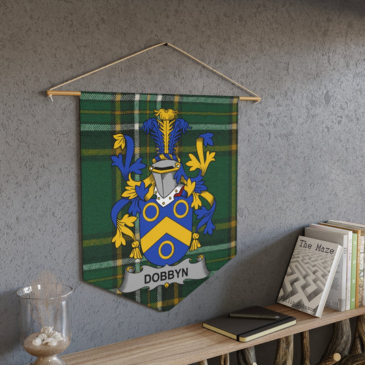 Dobbyn Family Crest Plaid Print Wall Banner product