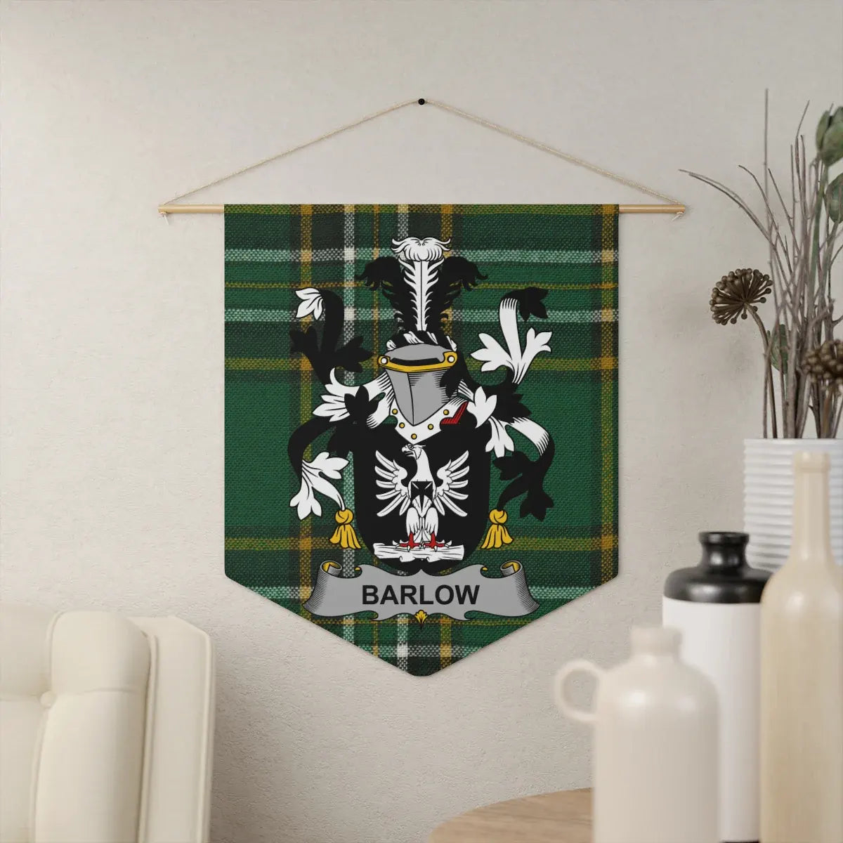 Customizable Barlow Family Crest Wall Hanging Decor product
