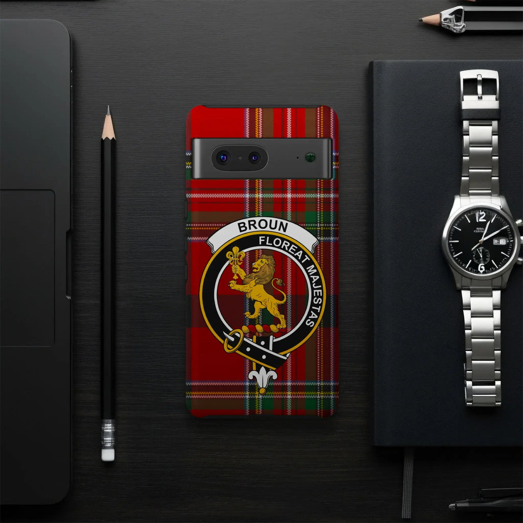 Broun Floreat Majestas Clan Phone Case Design