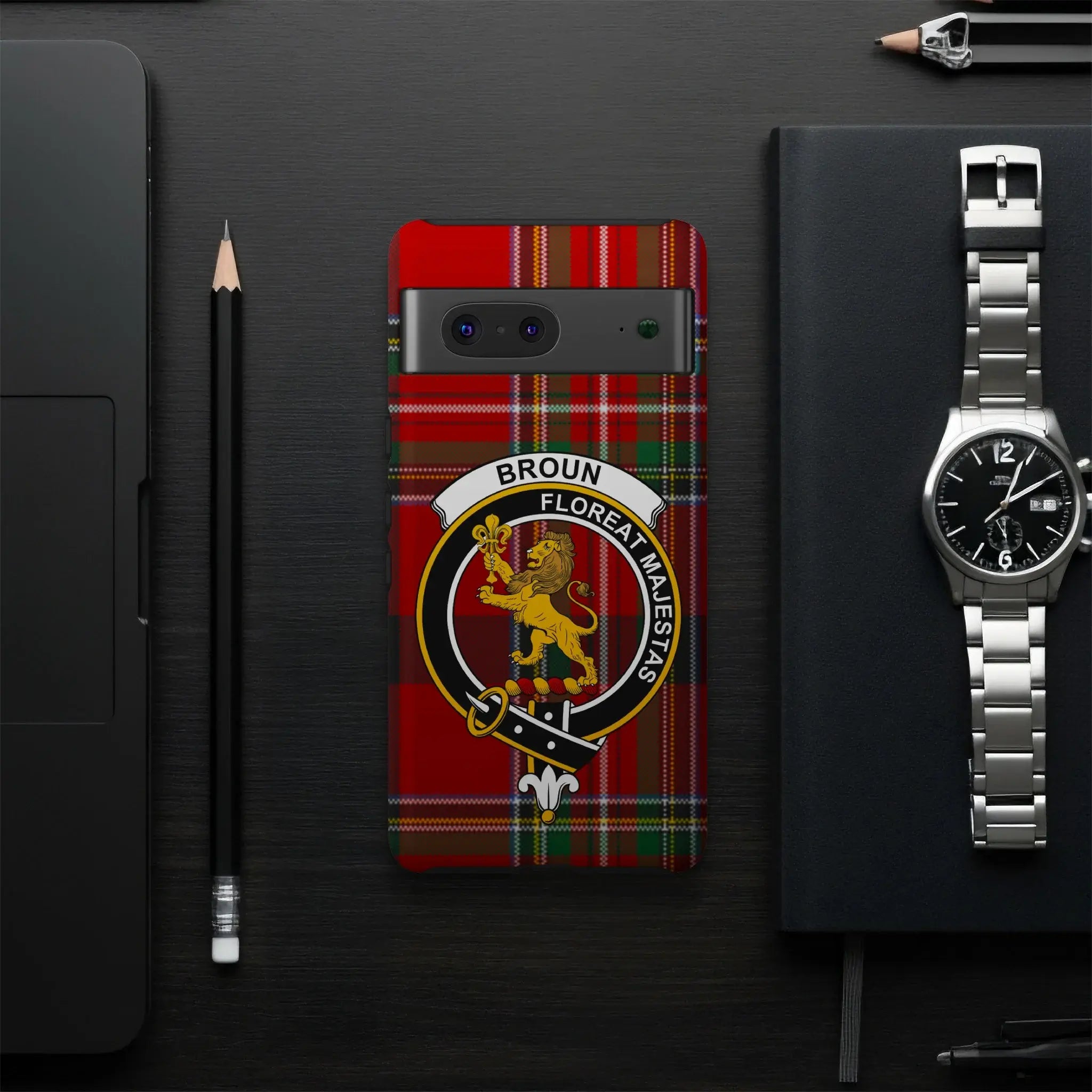 Broun Floreat Majestas Clan Phone Case Design