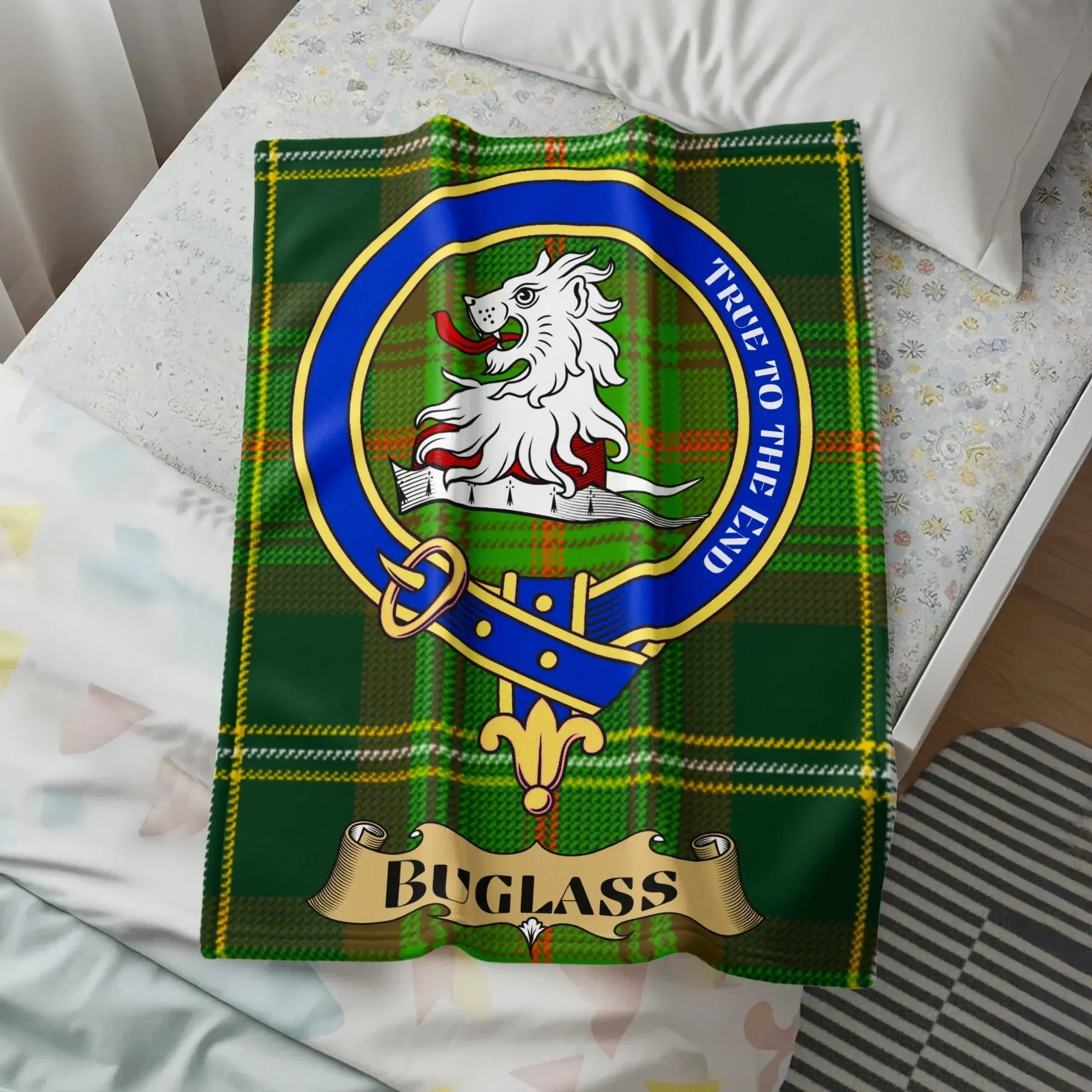 Highland Clan Tartan Personalized Blanket product type