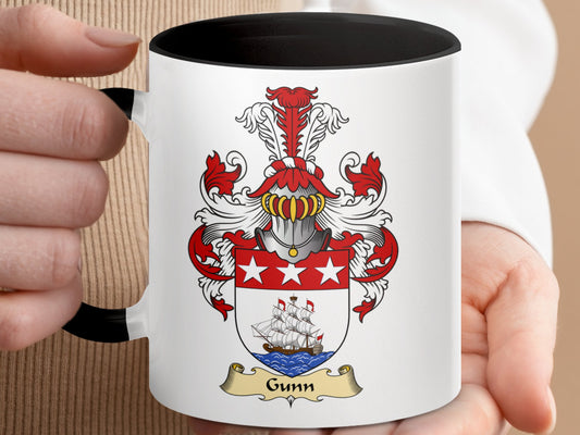 Clan Gunn Scottish Clan Accent Coffee Mug - Living Stone Gifts