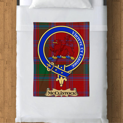 Scottish Clan McClintock Tartan Throw Blanket - Living Stone Gifts