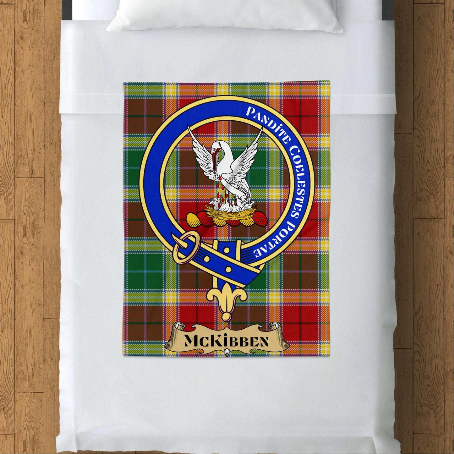 Scottish Clan McKibben Tartan Throw Blanket - Living Stone Gifts