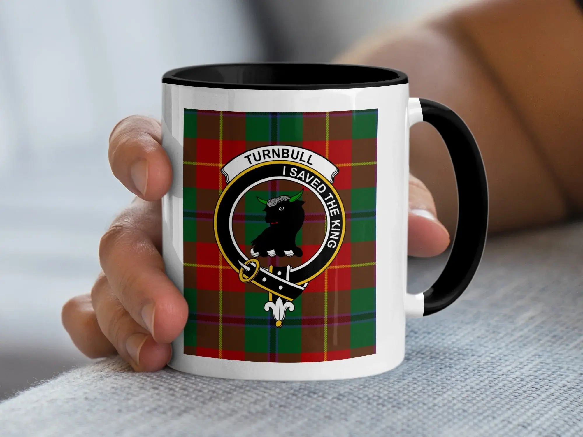 Turnbull I Saved The King Clan Tartan Mug