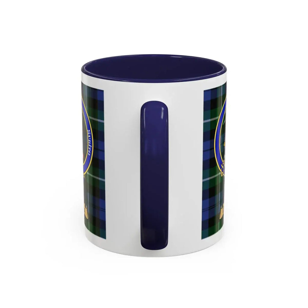 Crinan clan crest mug shown in 11 oz and 15 oz sizes