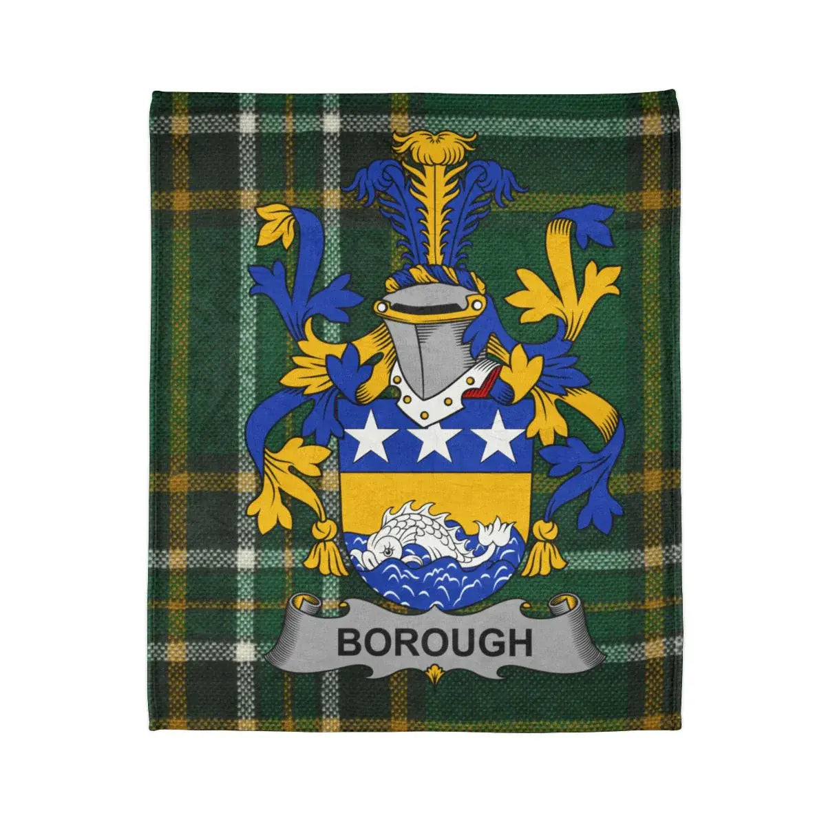 Borough Family Tartan Plaid Fleece Blanket product