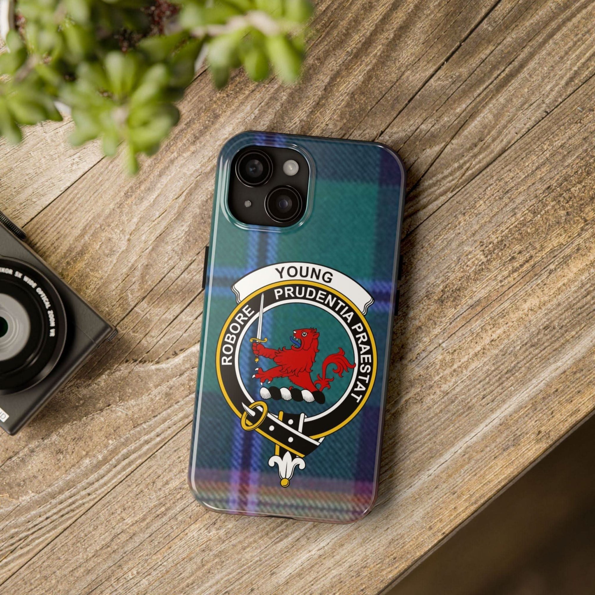 Young Scottish Tartan Crest Cell Phone Case - Celtic Ancestry Gifts