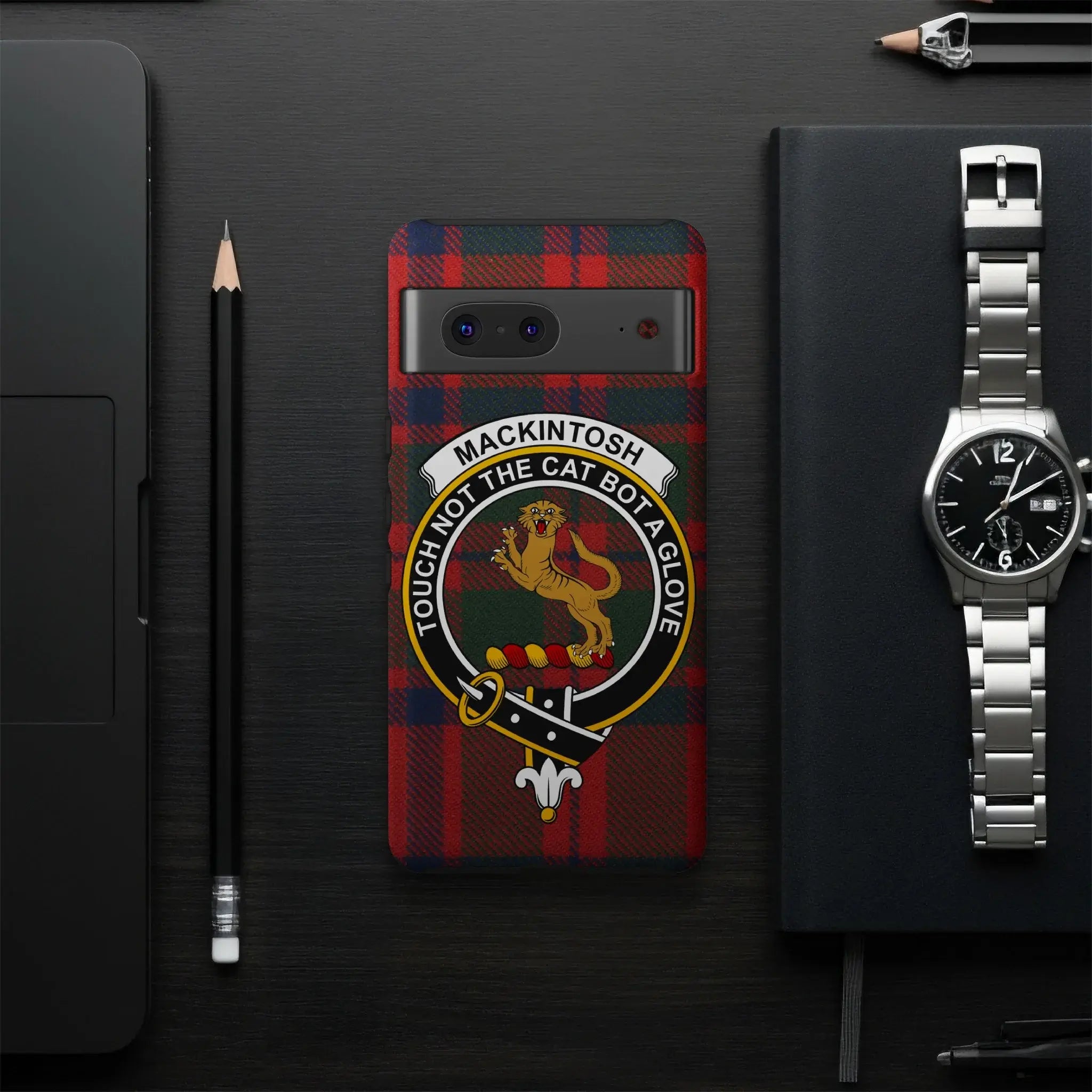 Mackintosh Scottish Tartan Clan Crest Phone Case Cover