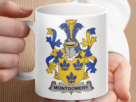 Montgomery Family Crest Decorative Art Mug - Celtic Ancestry Gifts