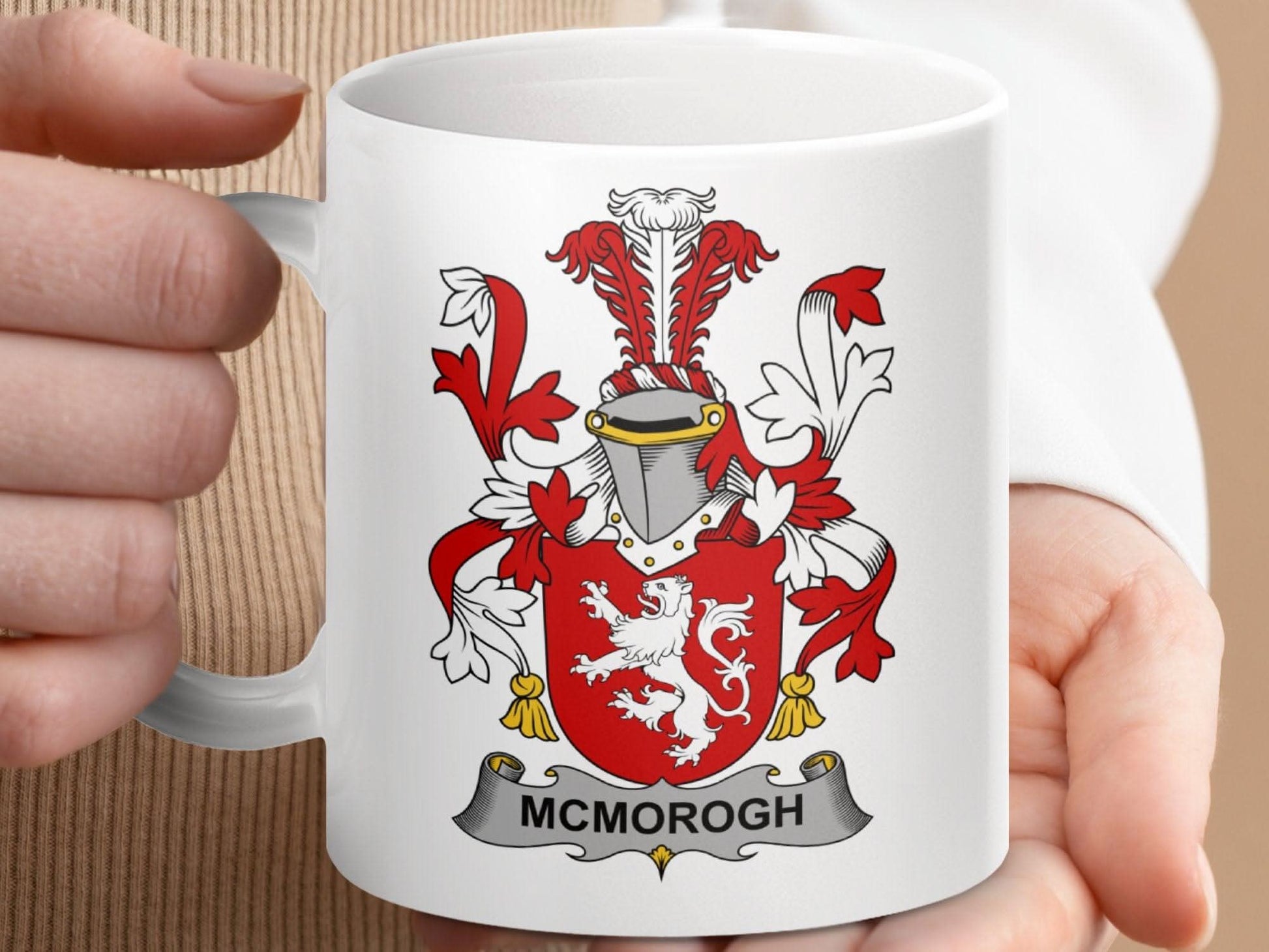 McMorogh Surname Irish Family Crest Mug - Celtic Ancestry Gifts