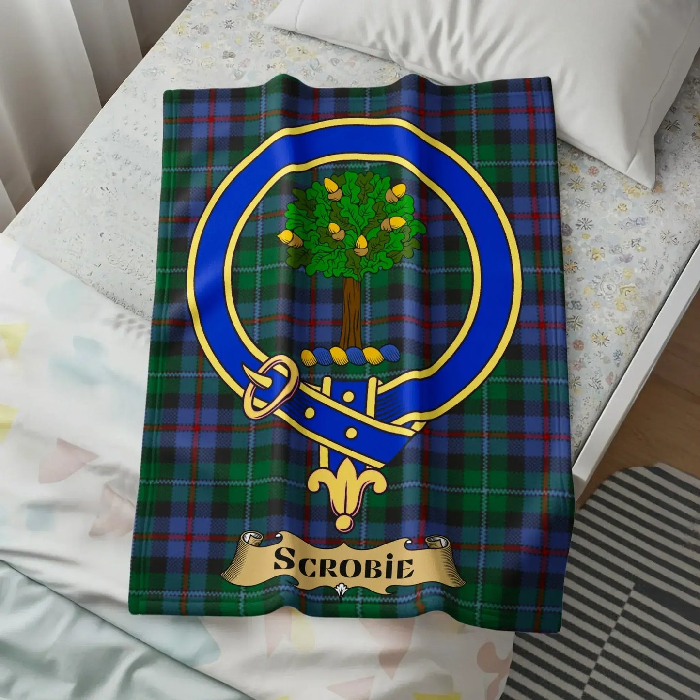 Scottish Clan Tartan Scrobie Blanket product