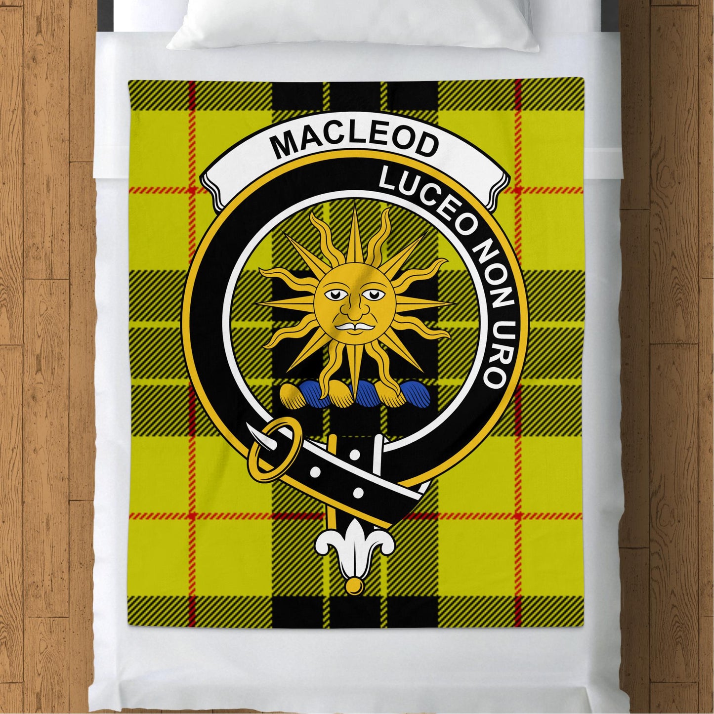 Scottish Clan MacLeod Tartan Throw Blanket - Living Stone Gifts